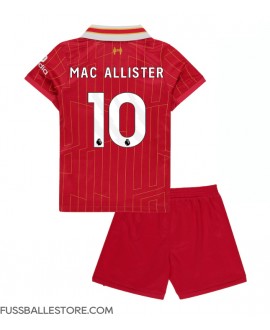 Günstige Liverpool Alexis Mac Allister #10 Heimtrikotsatz Kinder 2024-25 Kurzarm (+ Kurze Hosen)